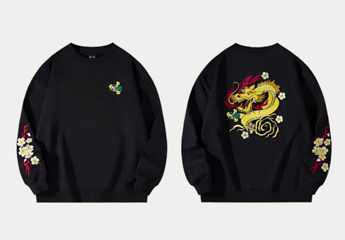 Dragon Embroidered Sweatshirt